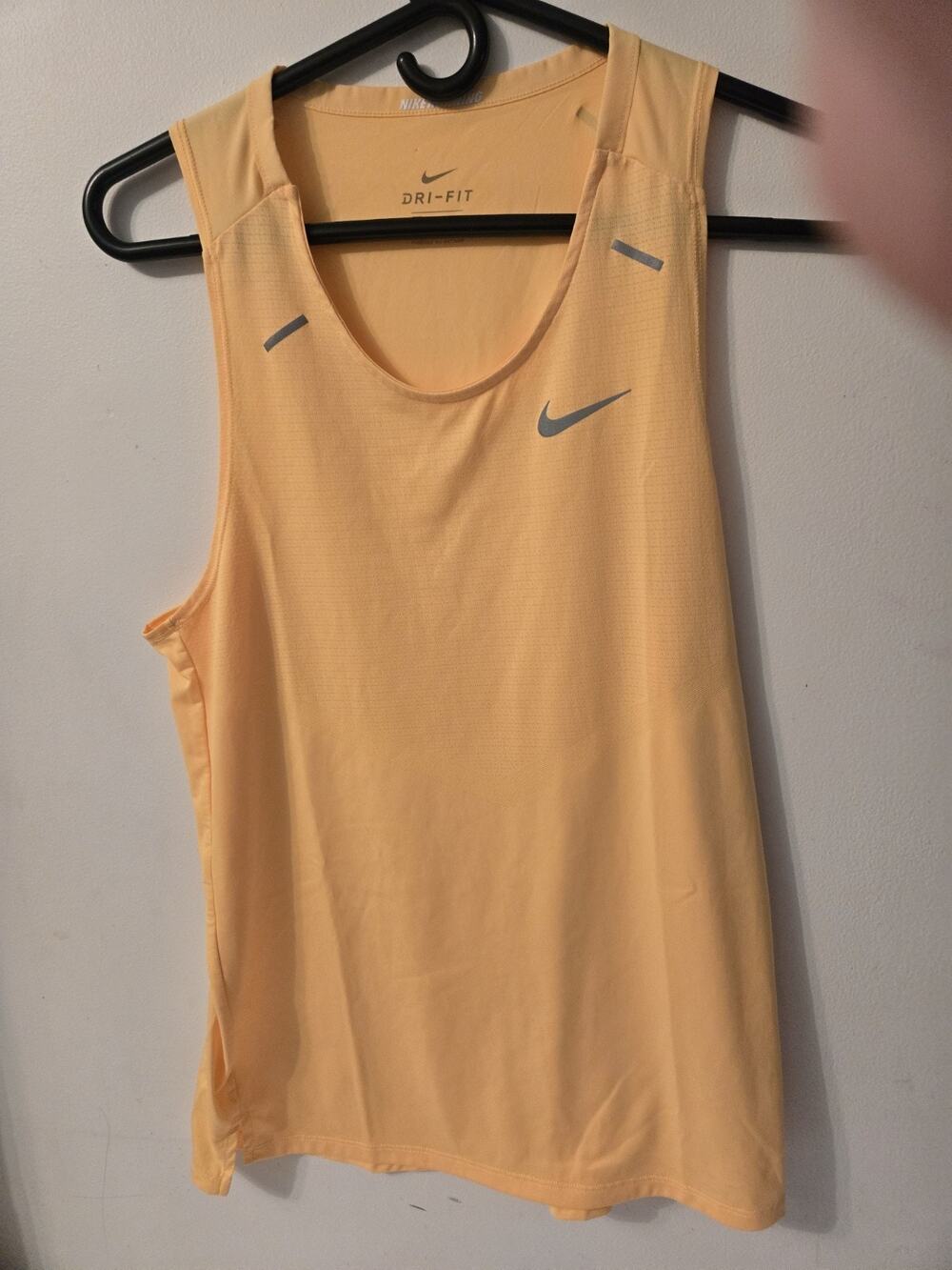 Nike Dri Fit Womens Orange Tank Top Running Size S Used Good Condition